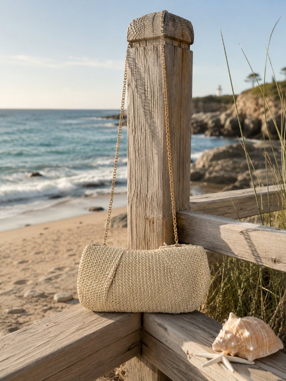 NWT capittana Oversized Straw Raffia Clutch
